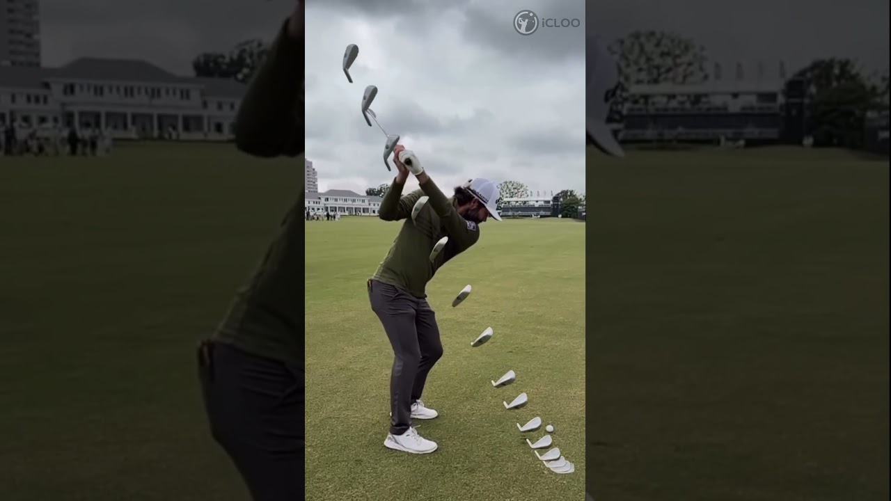 【練習チップ】 バックスイング時、クラブフェイスはボールに向かっている必要があります。 (チャンネル登録して【練習チップ】 映像お見逃しないで）