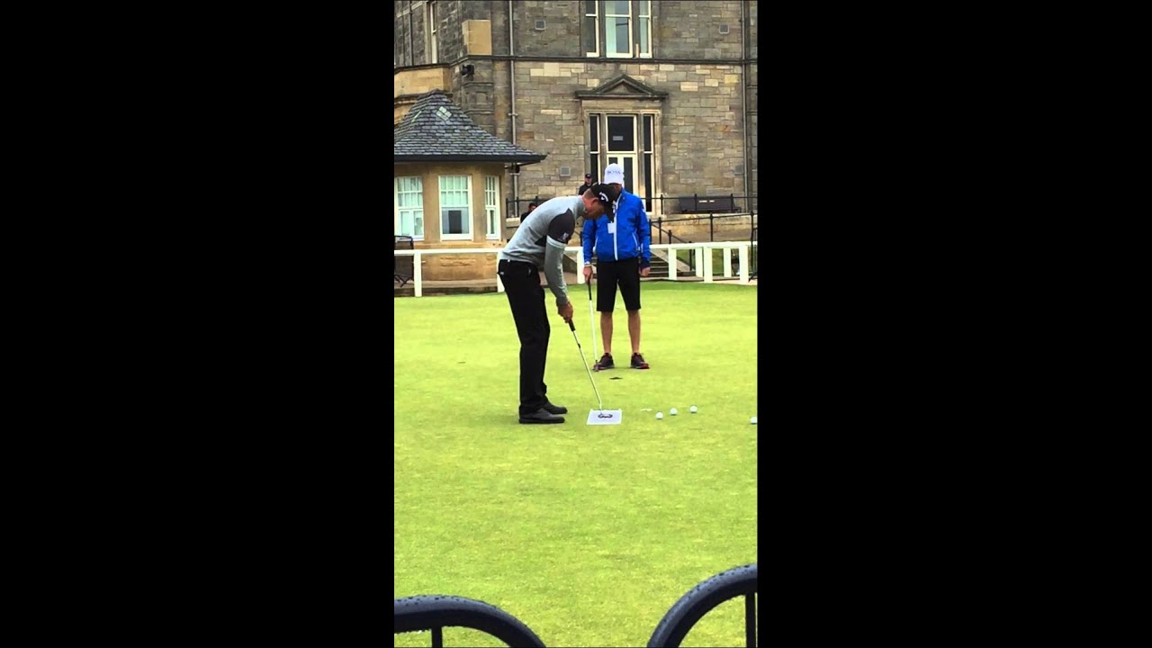Henrick Stenson Putting drill @theopen St Andrews 2015
