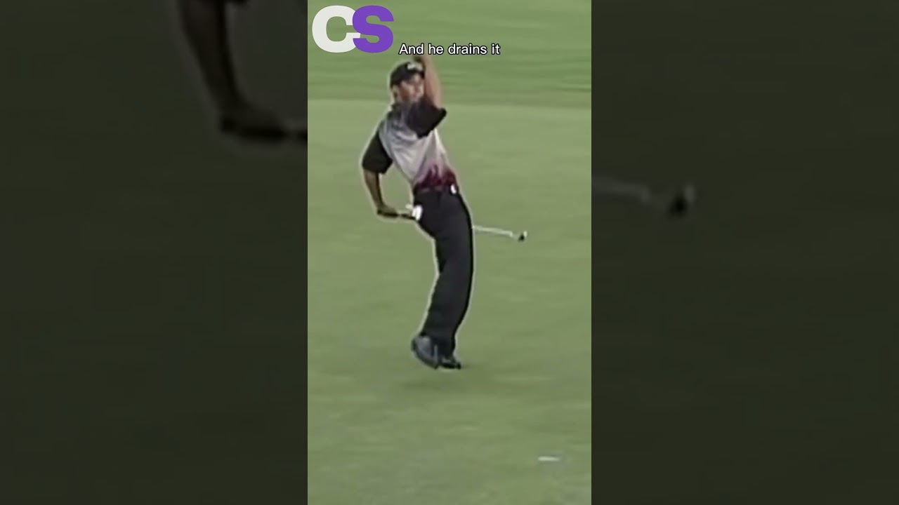 Tiger Woods needs an eagle to force playoff #shorts #tigerwoods #golf