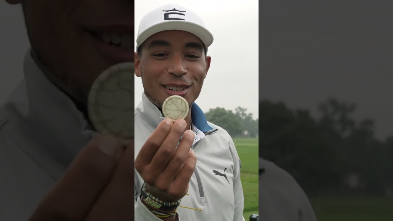 Golfer and a self-proclaimed Harry Potter nerd! Chase Johnson's unique divot tool! #shorts