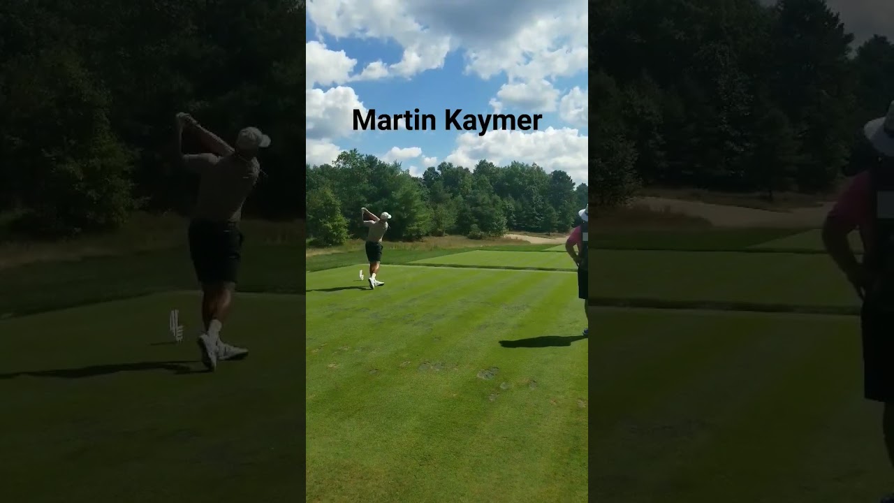 Martin Kaymer teeing off at LIV Golf Boston Event #golf #shorts