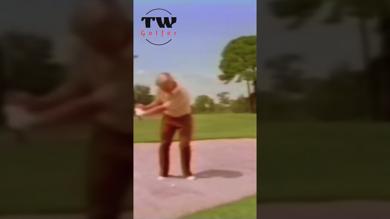 How Jack Nicklaus played a greenside bunker shorts #golf #golfswing #golftips