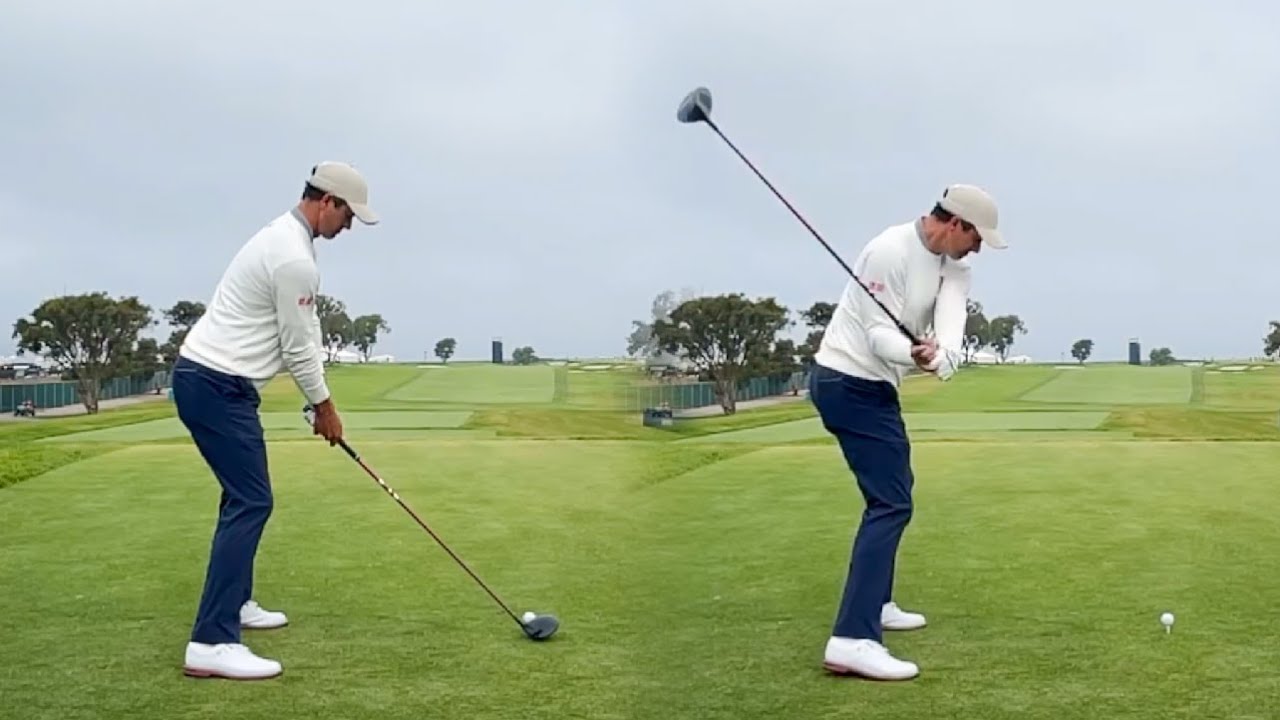 ADAM SCOTT GOLF SWING 2022 - IRON & DRIVER - SLOW MOTION