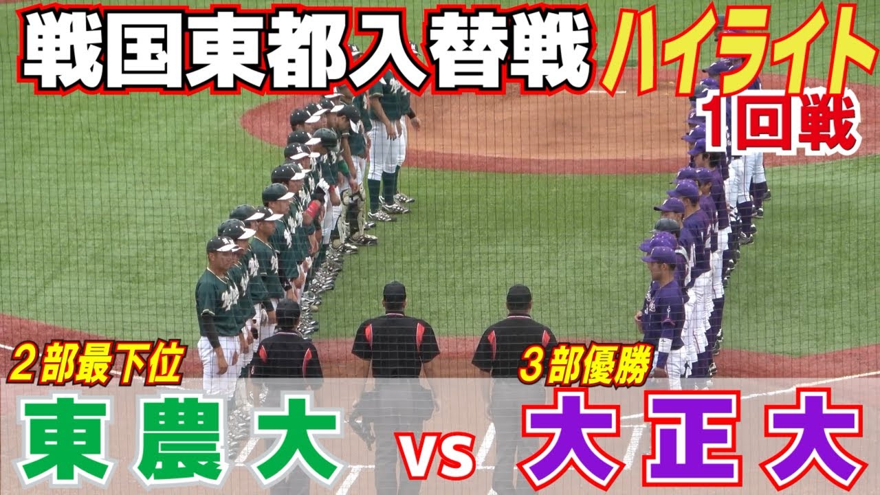 東都大学野球　戦国東都  2部3部入替戦　【 東農大 vs 大正大 ハイライト 】2023.6.23