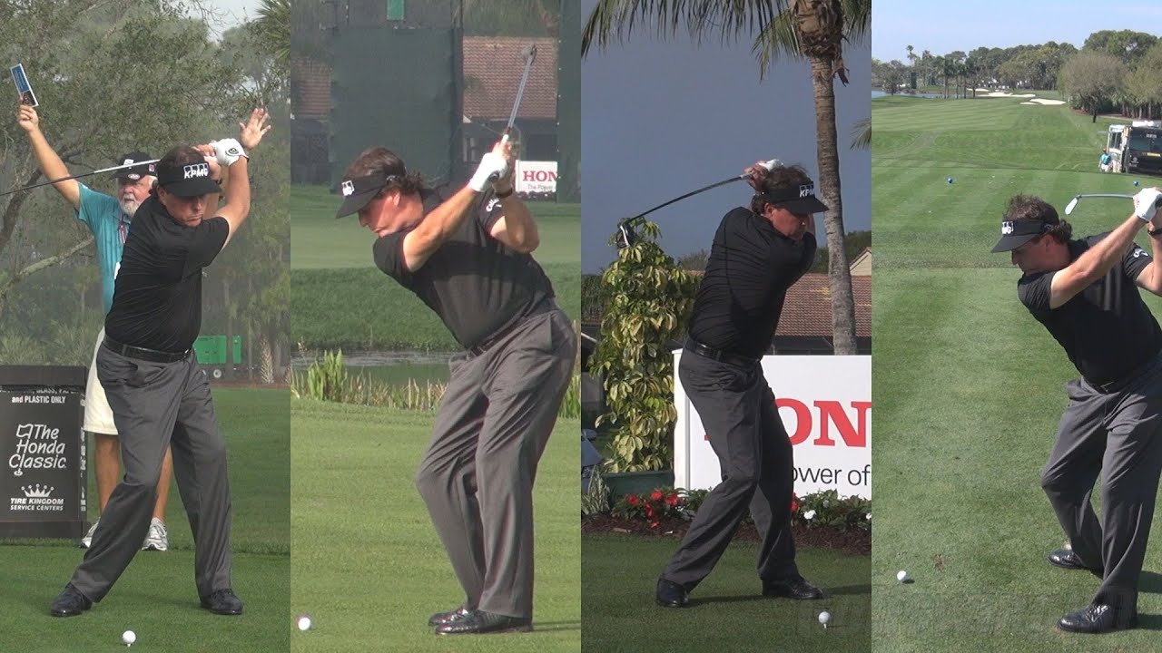 PHIL MICKELSON - 2014 HONDA CLASSIC PRO AM GOLF SWING FOOTAGE - REG & SLOW MOTION 1080p HD