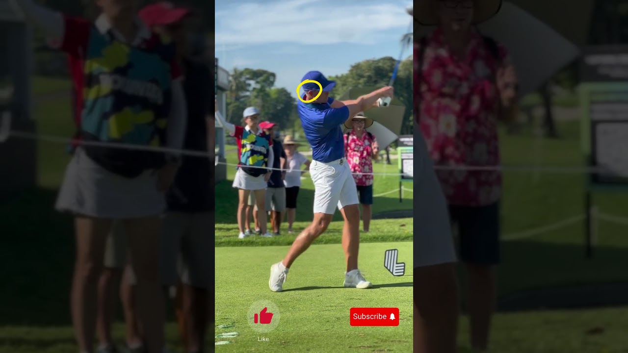 Swing like a Pro ⛳️❤️🏌️‍♂️Feel free to move your head #stenson #golf #pga #livgolf #golfshorts
