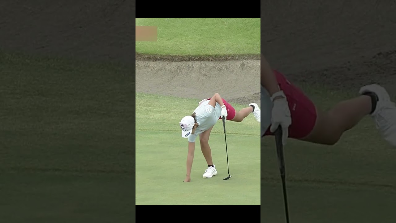 原英莉花プロ ホールアウト後の挨拶クール【女子プロゴルフ】#shorts