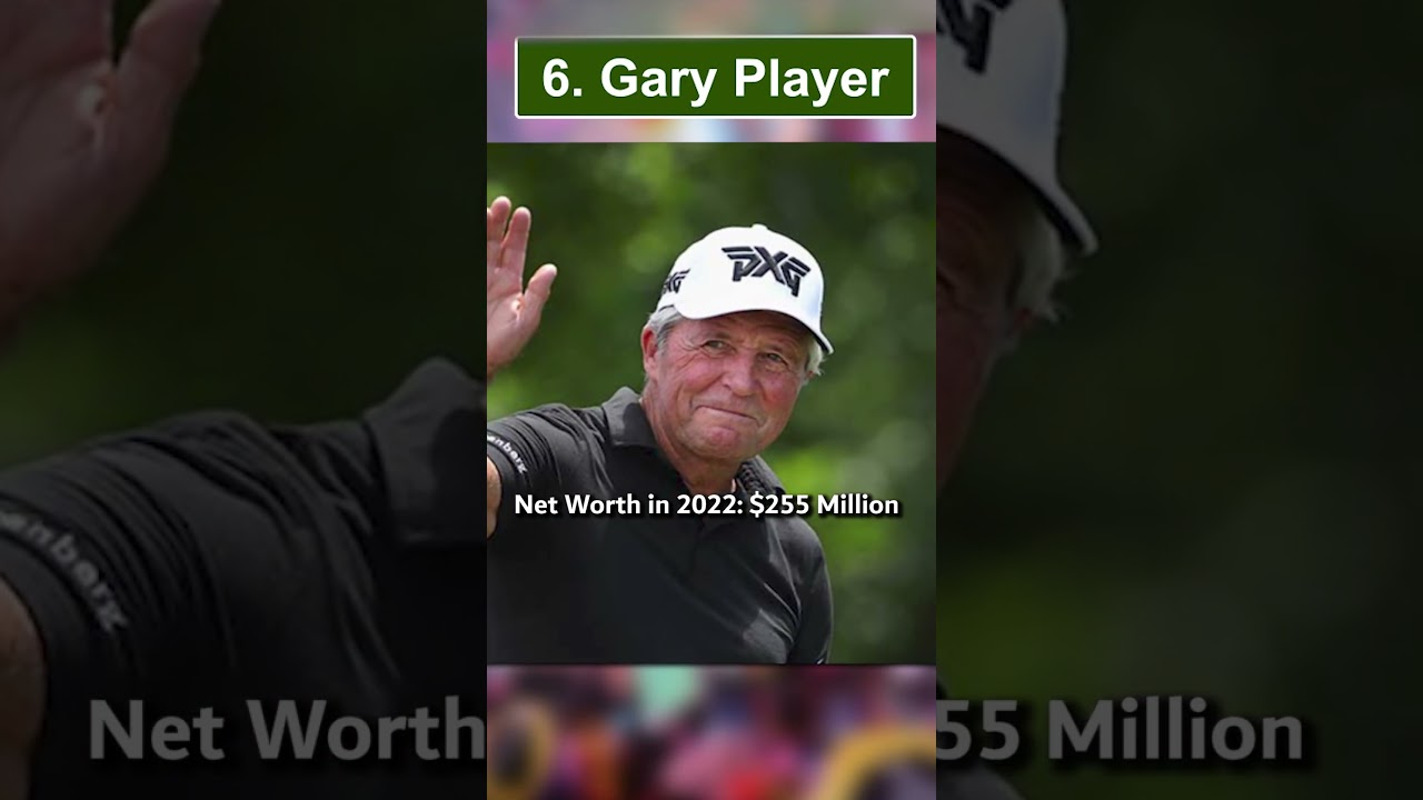 top 10 richest golfers in the world #shorts