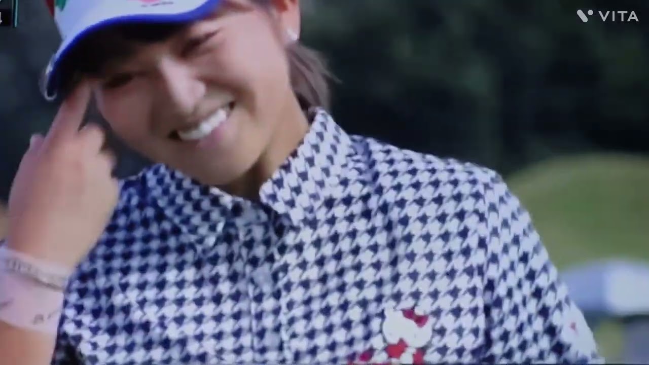 田辺 ひかりプロ💕惜しパットが続き笑うしかないかぁ‼️1打及ばずプレーオフならず⤵️