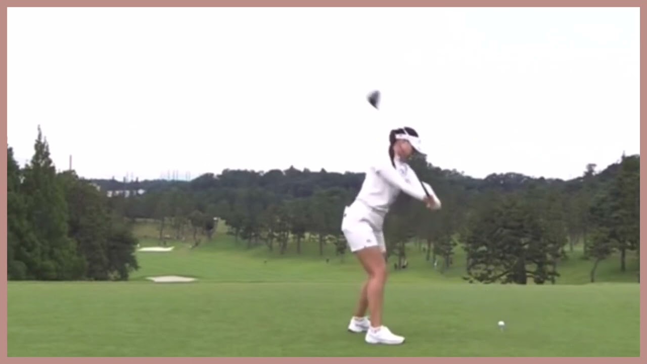 【ゴルフ】 柏原明日架　スイング