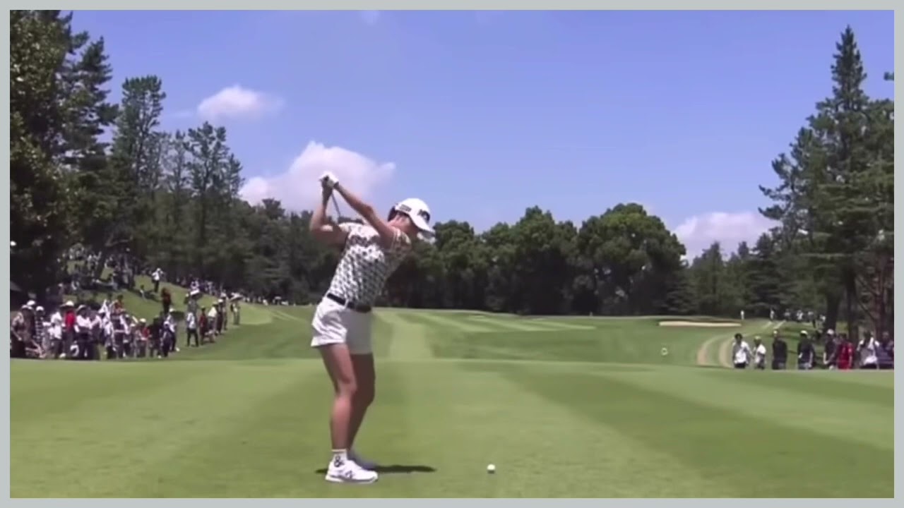 【ゴルフ】 金澤志奈　スイング