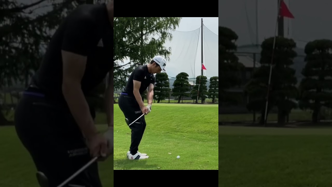 アプローチでショットトレーサー使ってみた！！ #ゴルフ初心者 #ゴルフスイング #ゴルフ我流道 #ゴルフ練習 #アプローチ練習 #アプローチショット