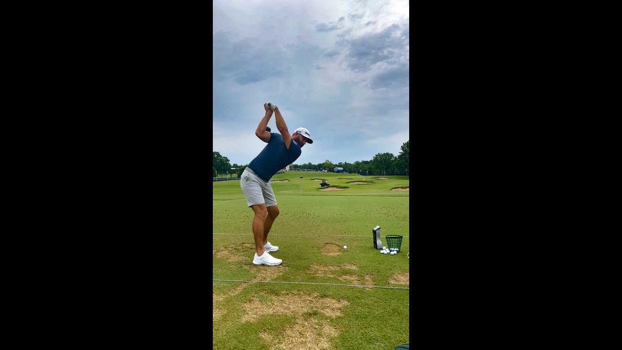 ダスティン・ジョンソンDustin Hunter Johnsonの練習風景。ドライバーショット【全米プロゴルフ選手権】#shorts