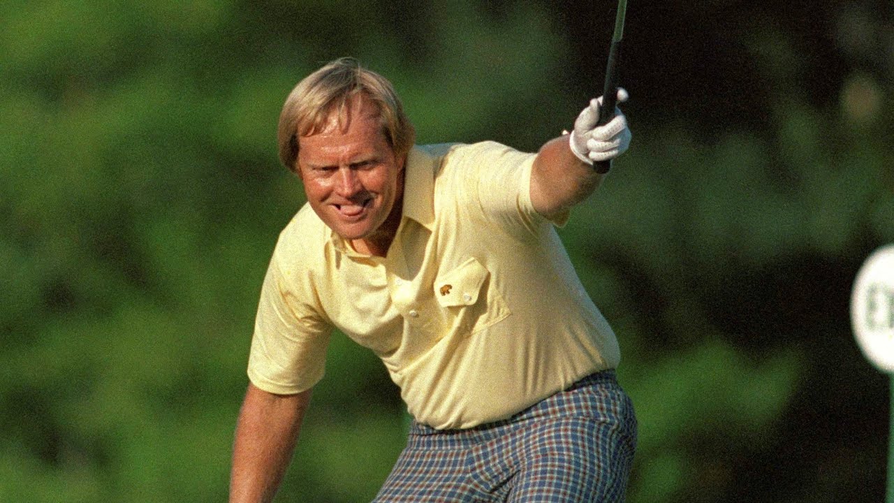 Jack Nicklaus hitting bombs