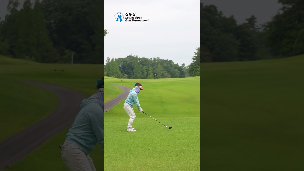 『優勝』高橋美保子プロ・岐阜レディースオープンゴルフトーナメントでのティーショット