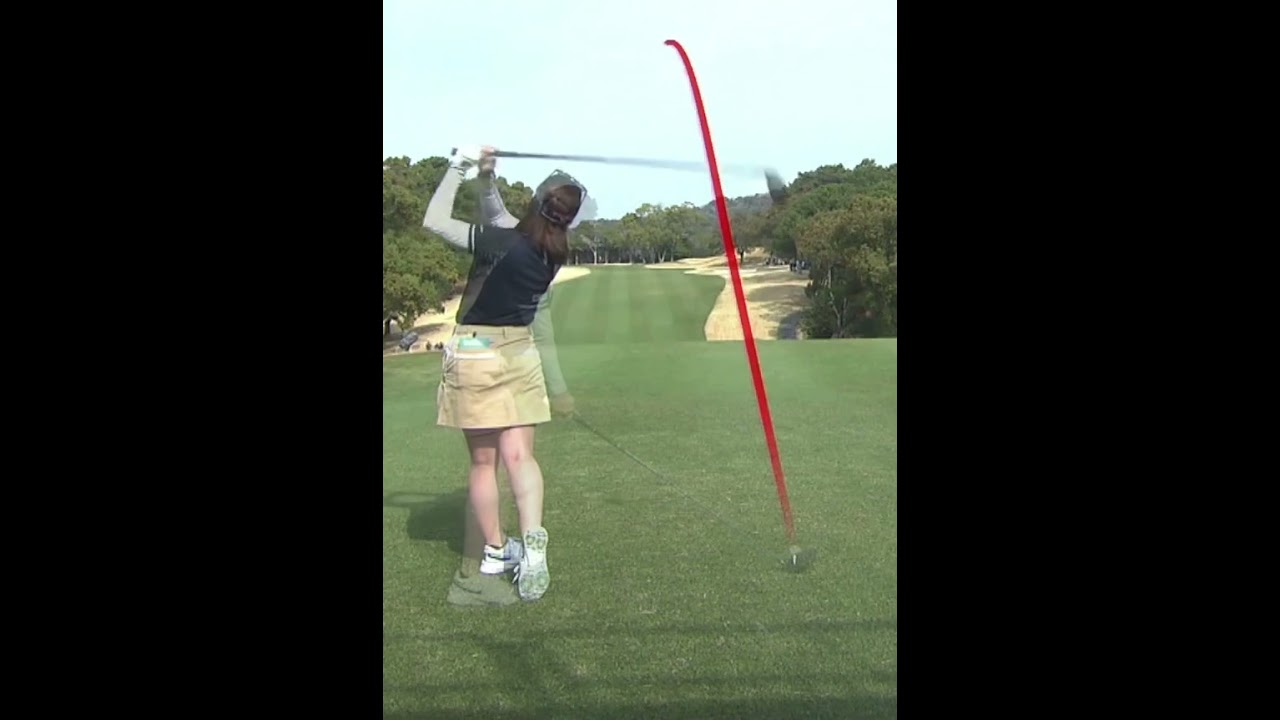 【西村優菜 マン振りしないドライバー】ゴルフ　スイング　ゴルフスイング　初心者　スロー　スローモーション　ドライバー　アイアン　女子プロ　MCS　2023.07 #shorts