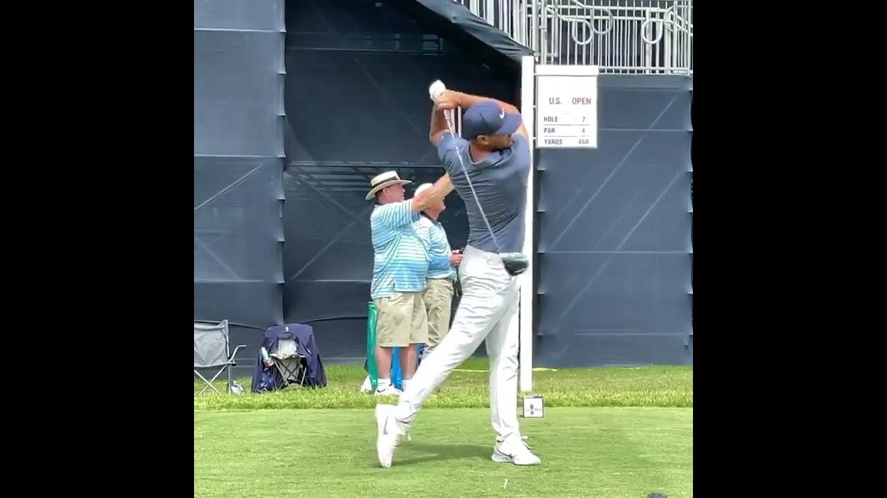 Brooks Koepka slow motion golf swing! #shorts, #golfshorts, #bestgolf, #alloverthegolf, #subforgolf
