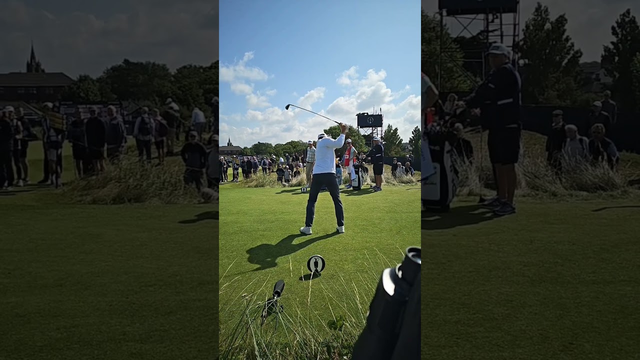 Henrik Stenson - Long iron - Rear view. 11th tee. The Open Championship, Round 1 Thursday