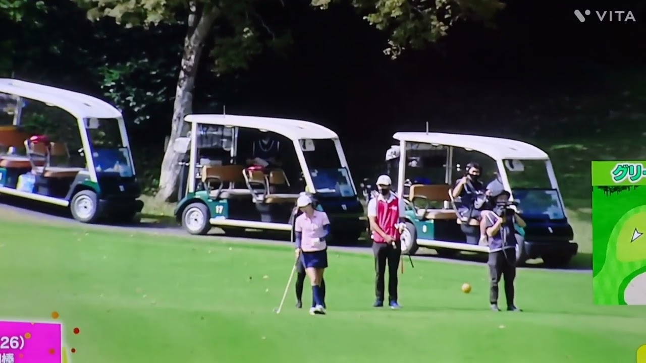 堀 琴音プロ💕ナイスショットの顔してるねぇ🎵