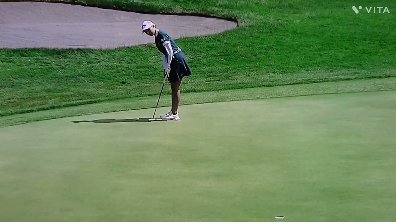 宮田 成華プロ💕惜しいパットに悔しがる姿が可愛い❤️