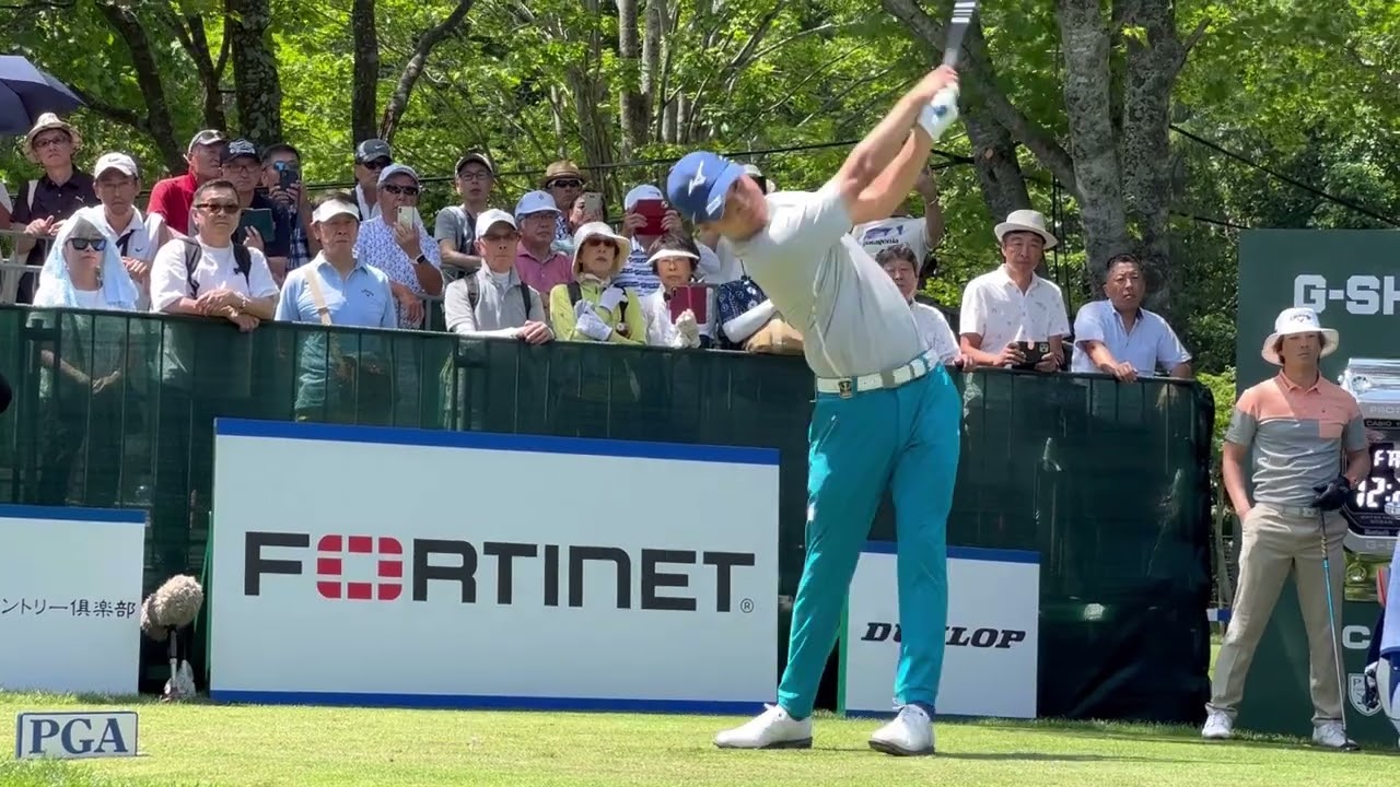 【蟬川泰果／平田憲聖／石川遼ティショット】日本プロゴルフ選手権大会2日目