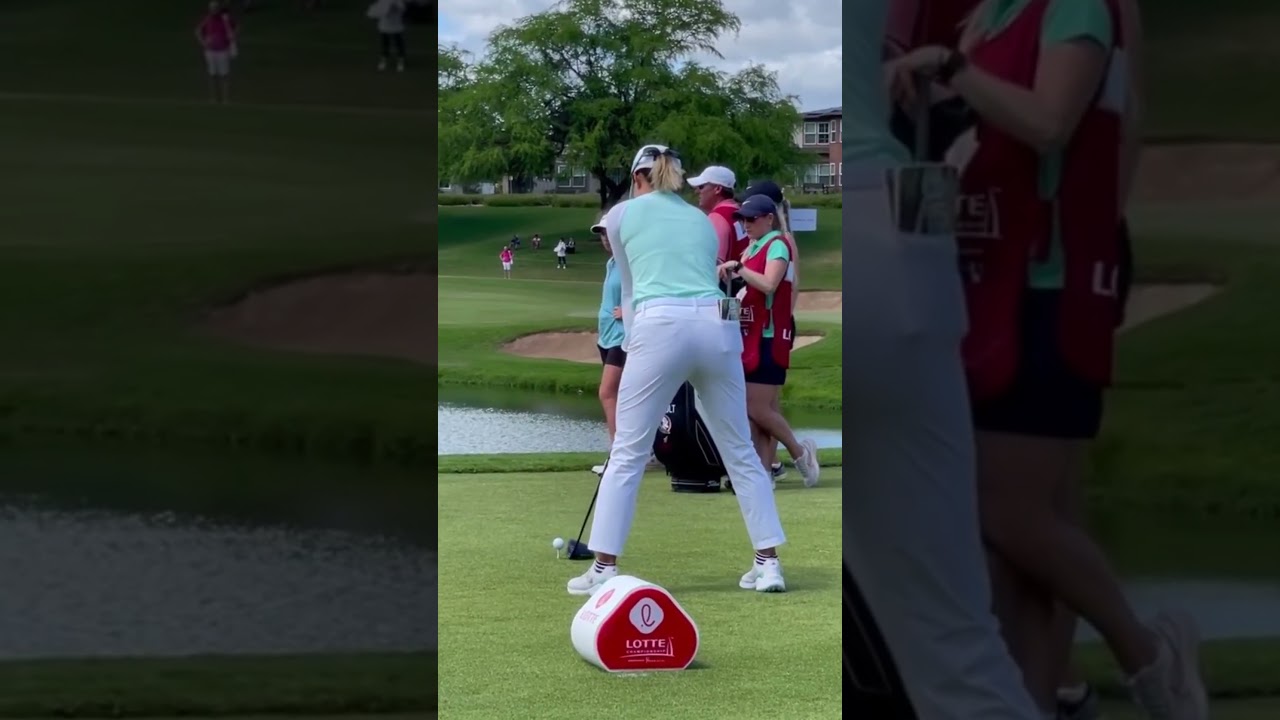 「渋野日向子」プレショットルーティン＆力強いスイングモーション, "Shibuno Hinako" Pre-Shot Routine & Poweful Swing Motion 2023