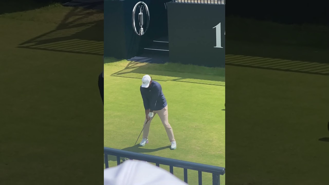 Brooks Koepka hitting driver at The Open Championship #golf