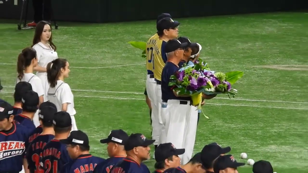 サントリードリームマッチ2023 宮里藍と豪華プロ野球レジェンドが乾杯！スコール！