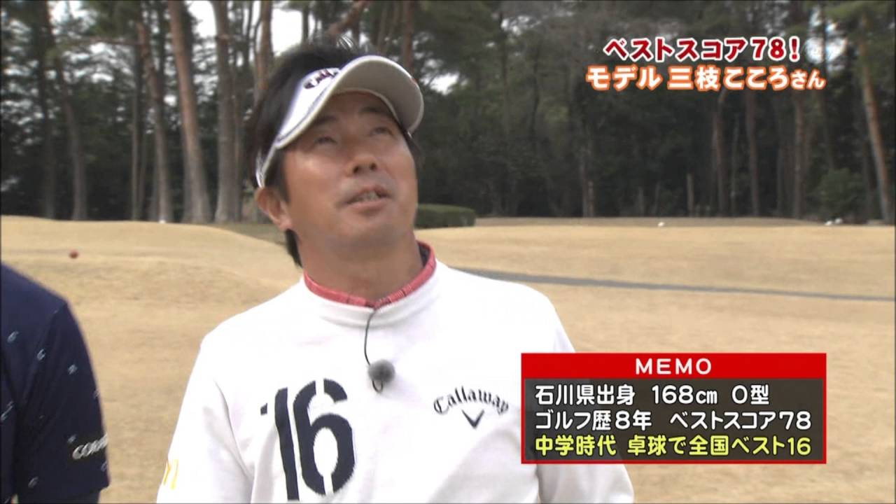 モデル・ゴルファー　細い体で２００Ｙ越え