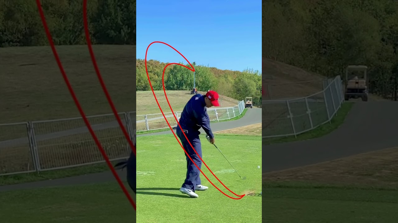 Tiger Woods Nike Logo golf swing by Shot Tracer.