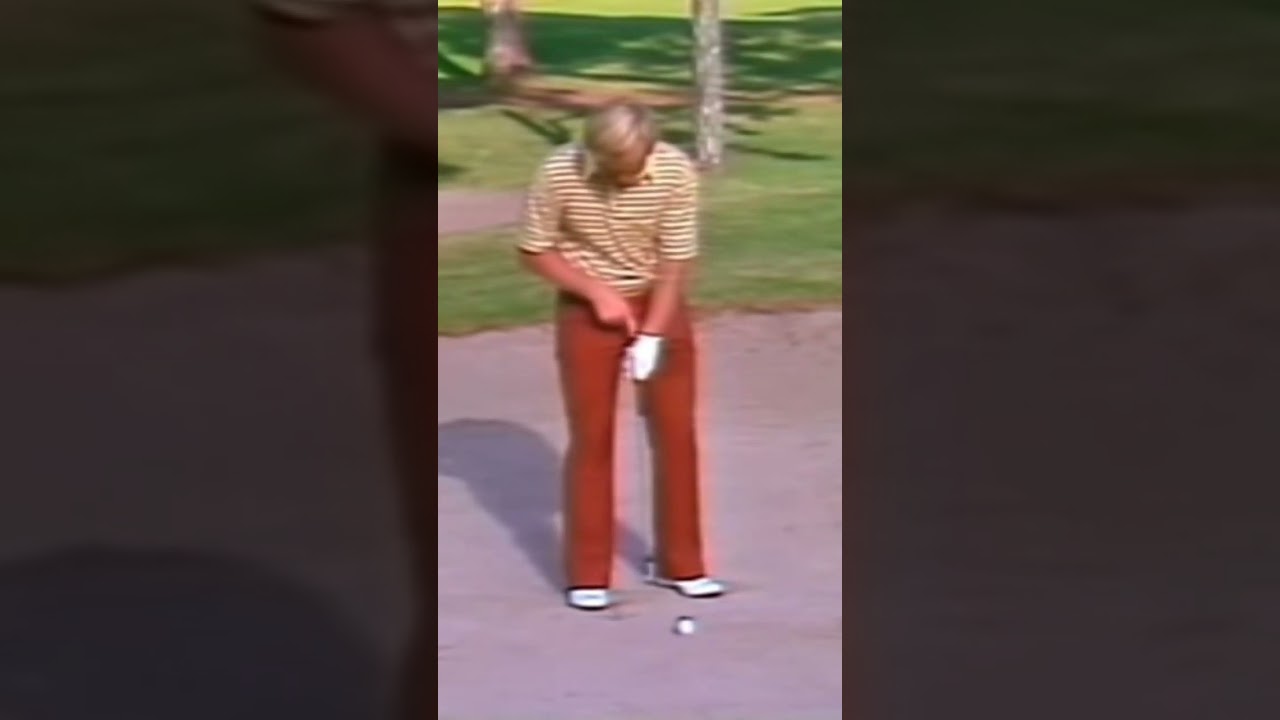 How to get out of the bunker - Jack Nicklaus #golf #golfswing #golftips #golfsecrets