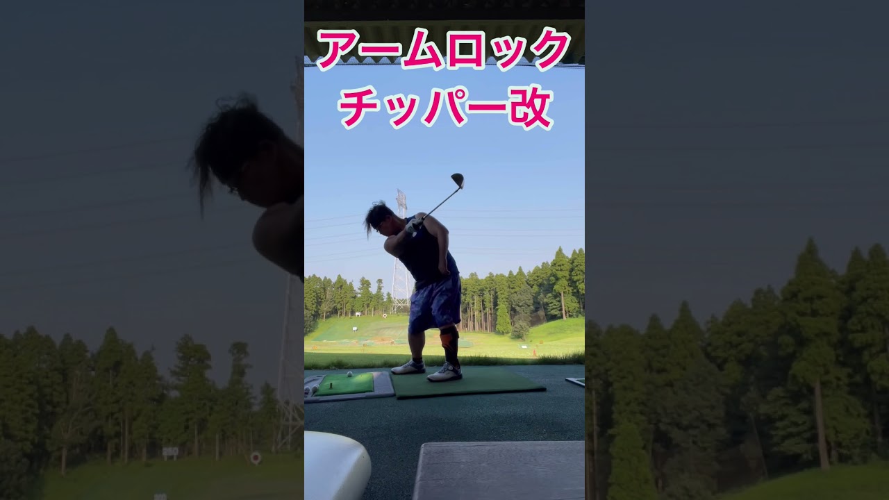デシャンボー インスパイア⁉︎アームロックチッパー！？片手ゴルファーのアプローチショットw 脳出血 左半身麻痺 身体障害者