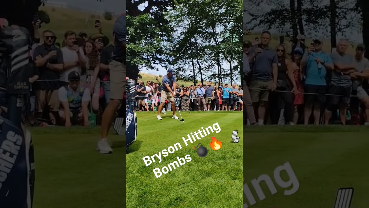 Bryson Dechambeau Driver Swing 💣🏌️ at #LIVGolf #London #Golf #Golfswing #bombs #liv #crushers