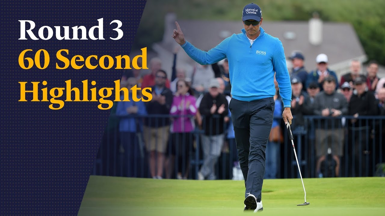 Highlights of Henrik Stenson's four-under third round