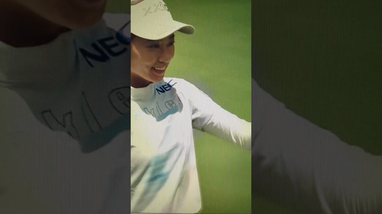 【安田祐香】笑顔でフィニッシュ #shorts #女子ゴルフ