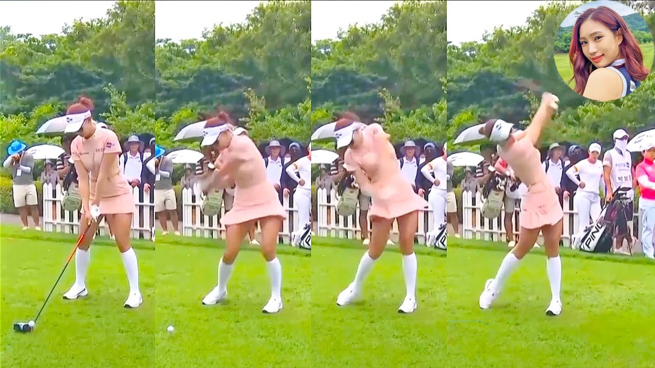 ユ・ヒョンジュ Hyun Ju Yoo プロゴルファー DRIVER SHOT SLOW MOTION !!!