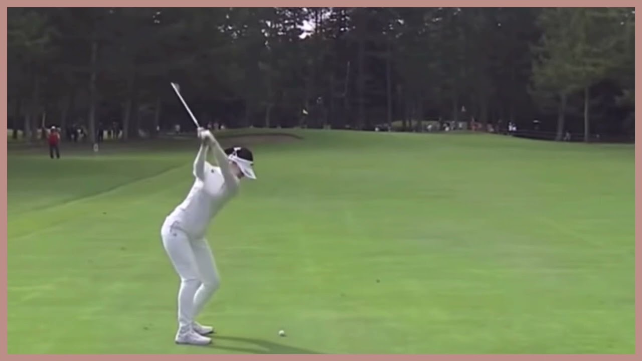 【ゴルフ】 柏原明日架　スイング