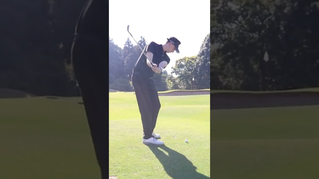 つま先下がりのアプローチテク！デシャンボーみたくね！ #shorts #youtubeshorts