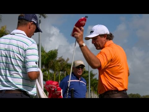 Phil Mickelson's pre-round warm-up routine