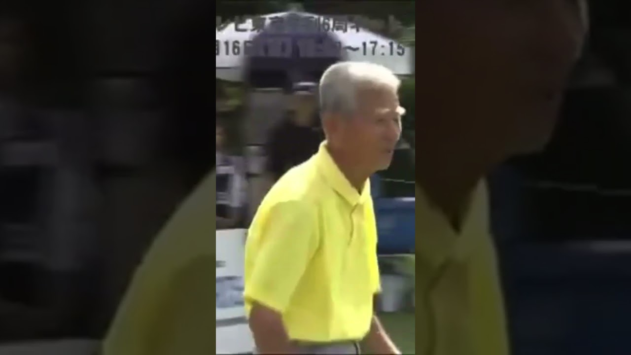 80歳の佐藤精一プロの試合でのティーショット✨2013年スターツシニアスーパーシニアの部 #golf #佐藤精一