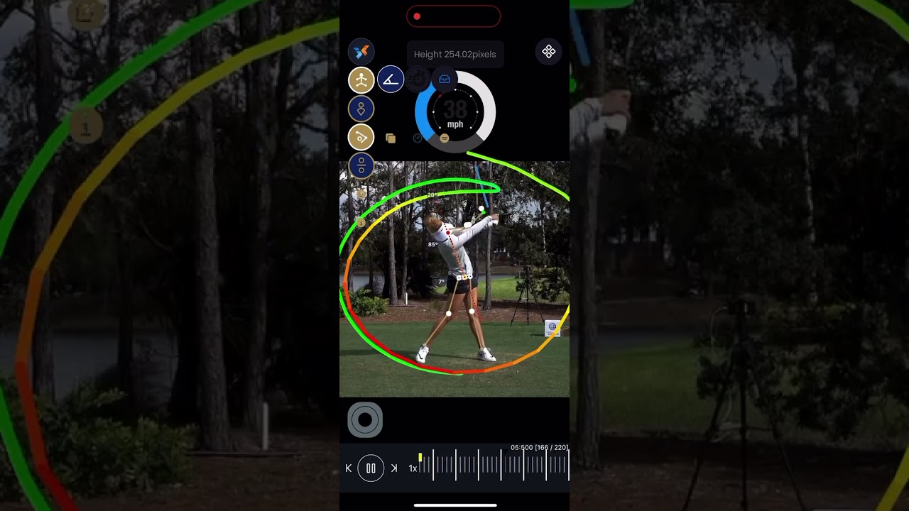 Michelle Wie - Swing Acceleration and Speedometer