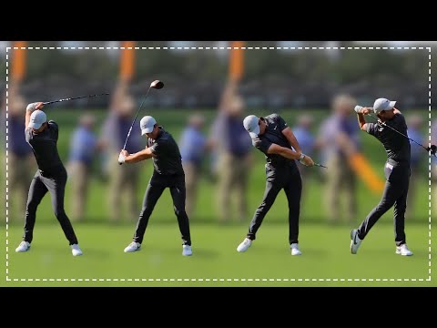 Rory Mcilroy - Driver Swing Face On (Slow Motion)