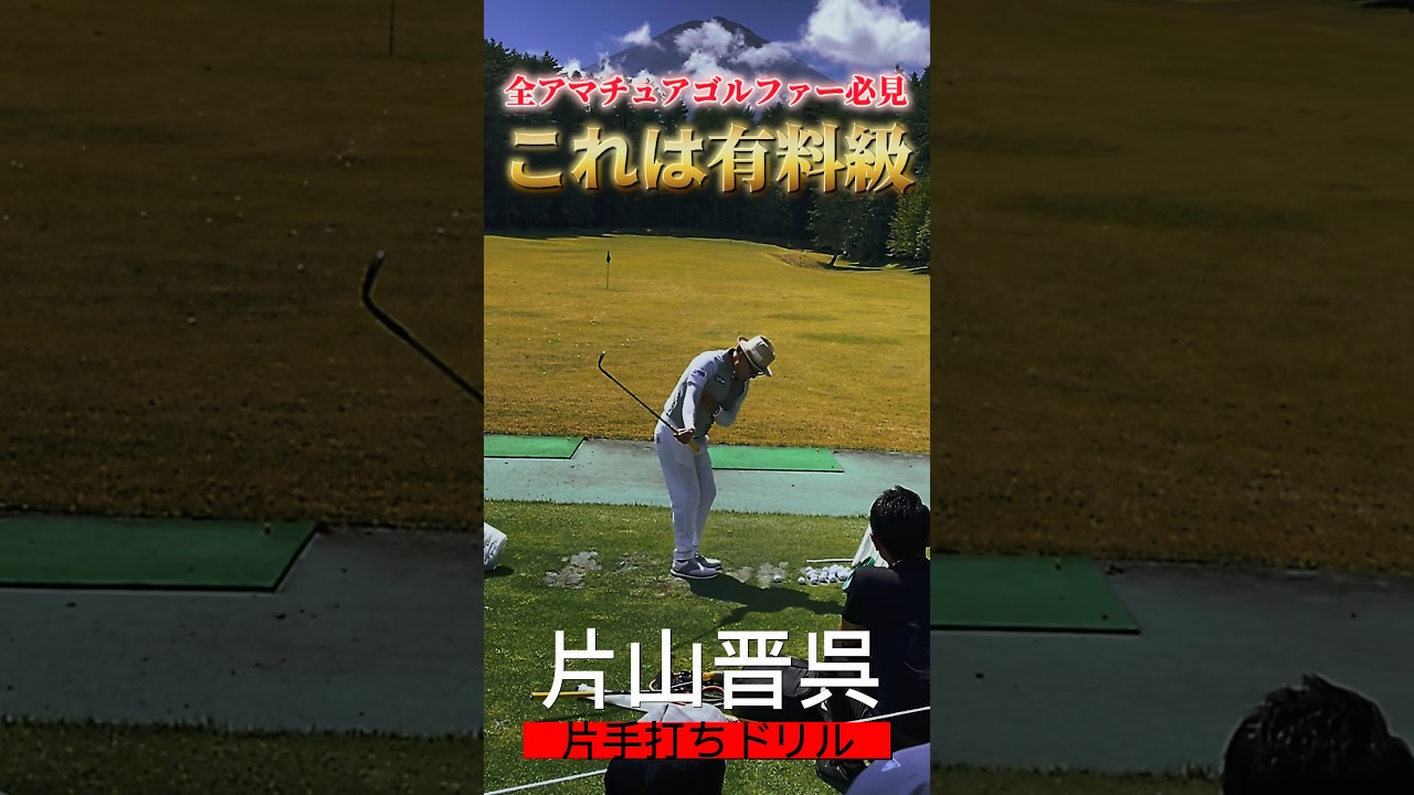 【有料級】片山晋呉片手打ちドリル