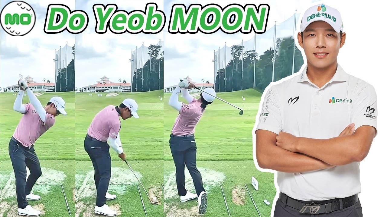 Do Yeob MOON  ムン・ドヨプ 韓国の男子ゴルフ スローモーションスイング!!!