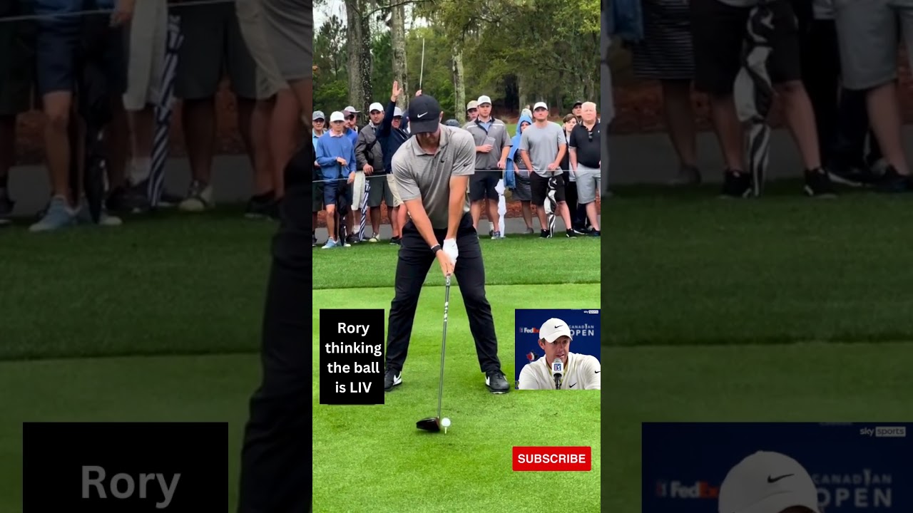 Golf tip from Rory on how to hit it further (do you hate LIV) #shorts #golf