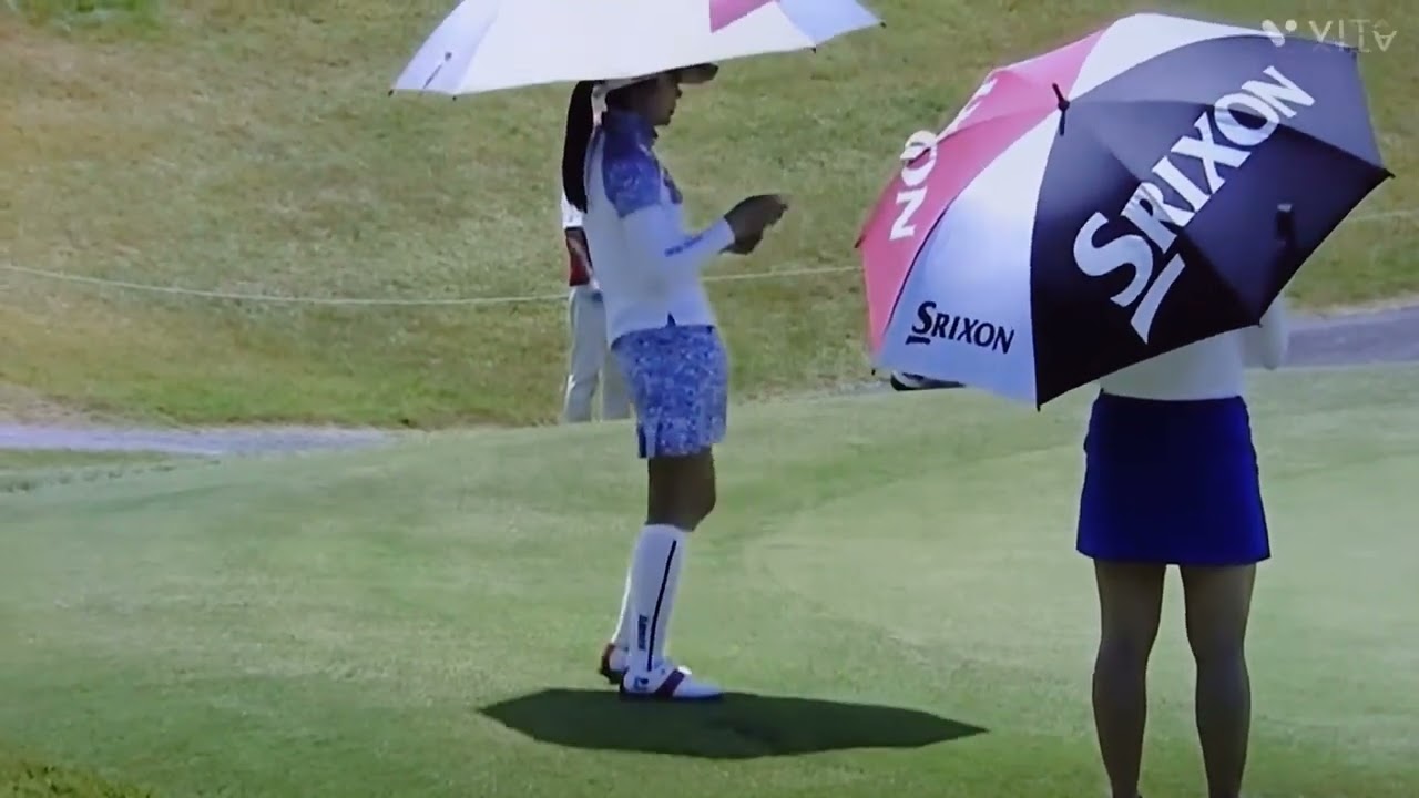 堀 琴音プロ💕住友生命レディス東海クラシック2023,2日目、今日は67でまわり12位タイ久しぶりの上位争い👍