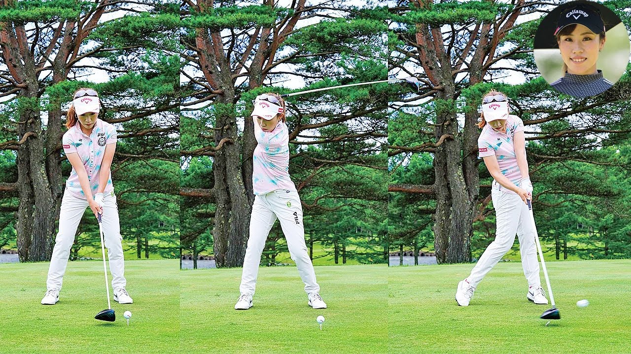 Ayako Kimura 木村彩子 プロゴルファー DRIVER SHOT SLOW MOTION !!!