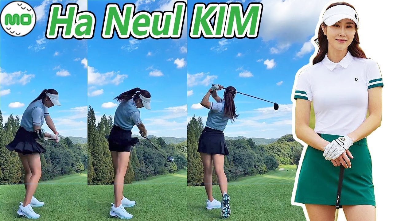 Ha Neul KIM キム・ハヌル  韓国の女子ゴルフ スローモーションスイング!!!