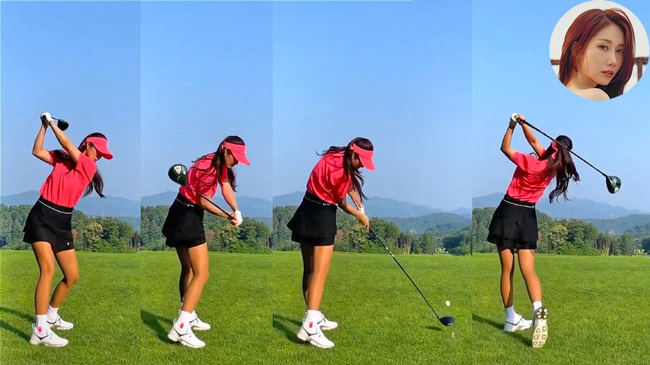 Kim Ha Neul キム・ハヌル プロゴルファー DRIVER SHOT SLOW MOTION !!!