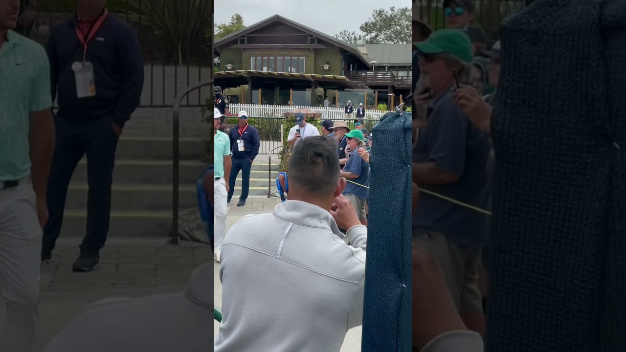 Brooks Koepka Walks to the 1st Tee at  US Open Sunday